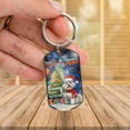 thumbnail image 3 of Merry Christmas and Happy New Year Santa Maltese Holiday Xmas Winter 2025 Stainless Steel Keychain Maltese Dog Lover Gifts Idea Collar Charm Tag Keyring - 00024, 3 of 5