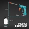 thumbnail image 5 of Cordless Pressure Washer Battery Powered Portable Handheld Power Washer Home Battery Pressure Washer for Car Floor Wall Fence Yard Cleaning Blue, 5 of 5