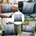 thumbnail image 3 of Throw Pillow Covers 16x16 Inch, Abstract Blue Decorative Pillow Cases for Couch Sofa Bed, Modern Gradient Minimalist Mottled Art Cotton Linen Square Home Decor Pillowcases with Hidden Zipper, 3 of 6