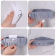 thumbnail image 4 of Estantes de baño triangulares, estante organizador de ducha de diseño elegante para accesorios de baño, estantes de esquina con ganchos ajustables, fuerte succión para almacenamiento de gran tamaño, 4 of 6