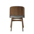 thumbnail image 3 of Silla Lateral Acme Delmon en Tela y Nogal Oscuro (Juego de 2), 3 of 4