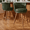 Green, variant on Genpo Swivel Counter Height Bar Stools Set of 4, 24 inch White Leather Kitchen Swivel Counter Stools with Backs, Wood Legs and Footrest, Bar Chairs for Kitchen Island