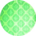 thumbnail image 1 of Ahgly Company Indoor Round Abstract Green Contemporary Area Rugs, 7' Round, 1 of 1