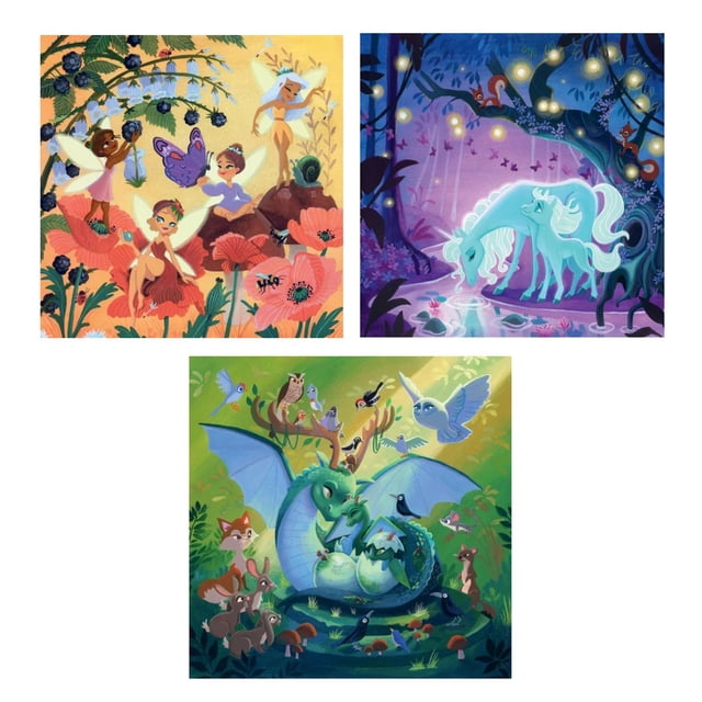 Ravensburger Rompecabezas: Criaturas fantaticas 3 Pack 49 piezas verde Estándar