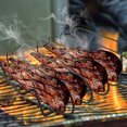 thumbnail image 3 of VALINK Non-Stick BBQ Rib Rack Multifunctional Wrought Iron Square Steak Grill for Camping Picnic Courtyard, 3 of 6