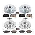 thumbnail image 3 of PowerStop Front and Rear Z23 Evolution Sport Carbon-Fiber Ceramic Brake Pad and Drilled & Slotted Rotor Kit Fits: CHEVROLET Select Models K7293, 3 of 10