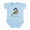 Sky Blue, variant on CafePress - Mad Hatter Infant Bodysuit - Baby Light Bodysuit, Size Newborn - 24 Months