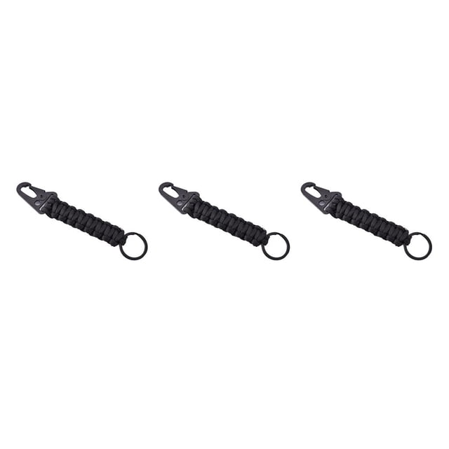 Llavero Paracord Speravity para exteriores 7 hebras 242 libras llavero de emergencia Negro
