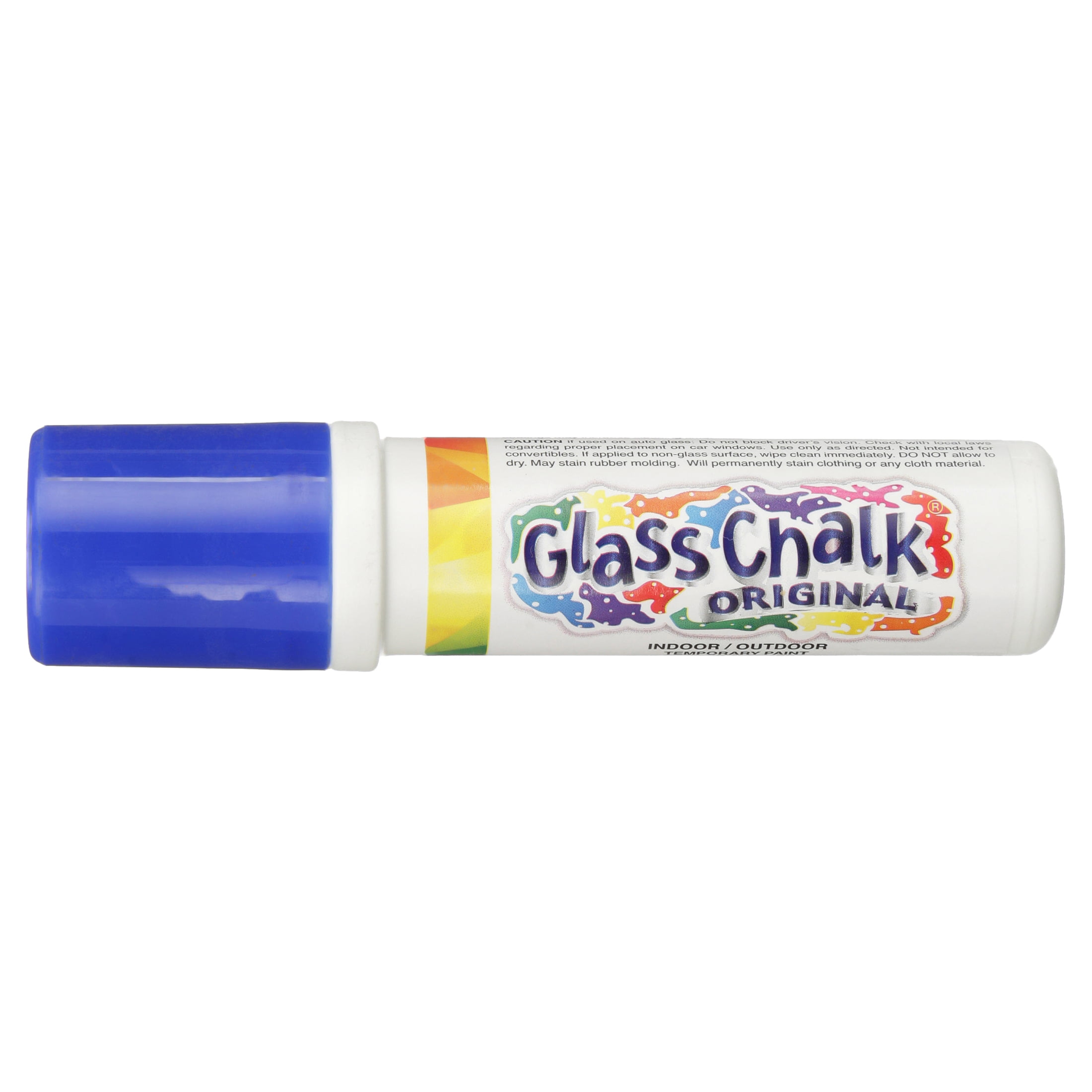 Glass Chalk the Original Patented Indoor/Outdoor Temporary Paint Marker for Auto  Windows and Surfaces, Black and Red, 2 Piece