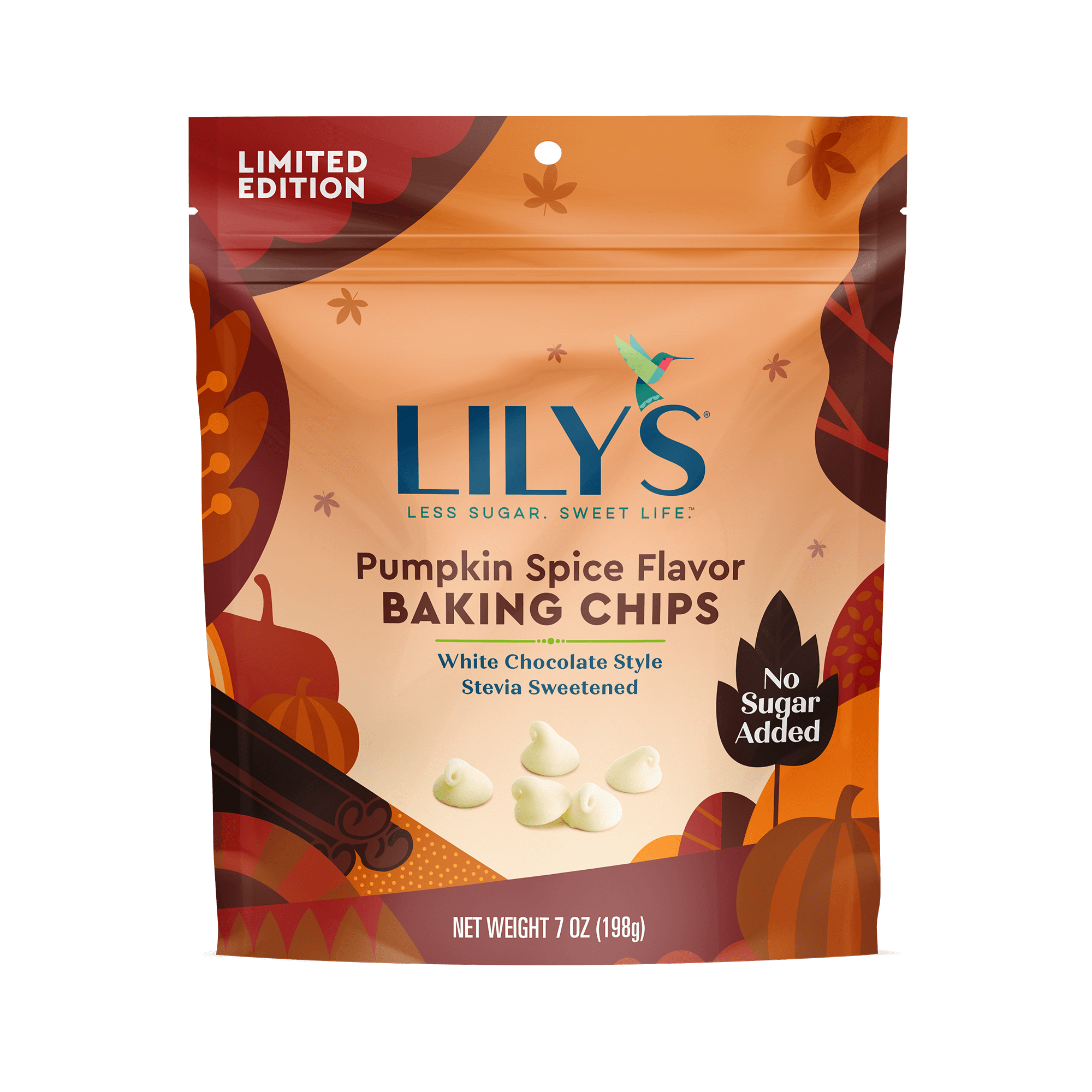 Lily's Sweets, Lily's Pumpkin Spice Flavor White Chocolate Style Baking
