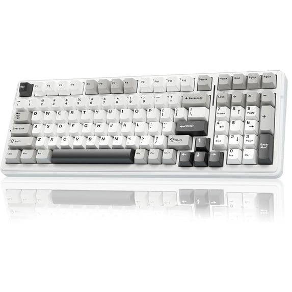 Restored AULA F99 Wireless Mechanical Keyboard,Tri-Mode BT5.0/2.4GHz/USB-C Hot Swappable Custom Keyboard,Pre-lubed Linear Switches,RGB Backlit Computer Gaming Keyboards for PC/Tablet/PS/Xbox (Refurbished)