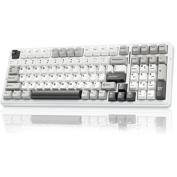 Restored AULA F99 Wireless Mechanical Keyboard,Tri-Mode BT5.0/2.4GHz/USB-C Hot Swappable Custom Keyboard,Pre-lubed Linear Switches,RGB Backlit Computer Gaming Keyboards for PC/Tablet/PS/Xbox (Refurbished)