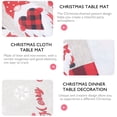 thumbnail image 3 of NICEXMAS Holiday Tablecloth Christmas Elements Assorted Color Linen Non-Woven Cheerful Party Atmosphere, 3 of 5