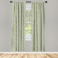 thumbnail image 3 of Ambesonne Cars Curtains, Sedans Bus Traveling Theme, Pair of 28"x84", Apple Green, 3 of 5