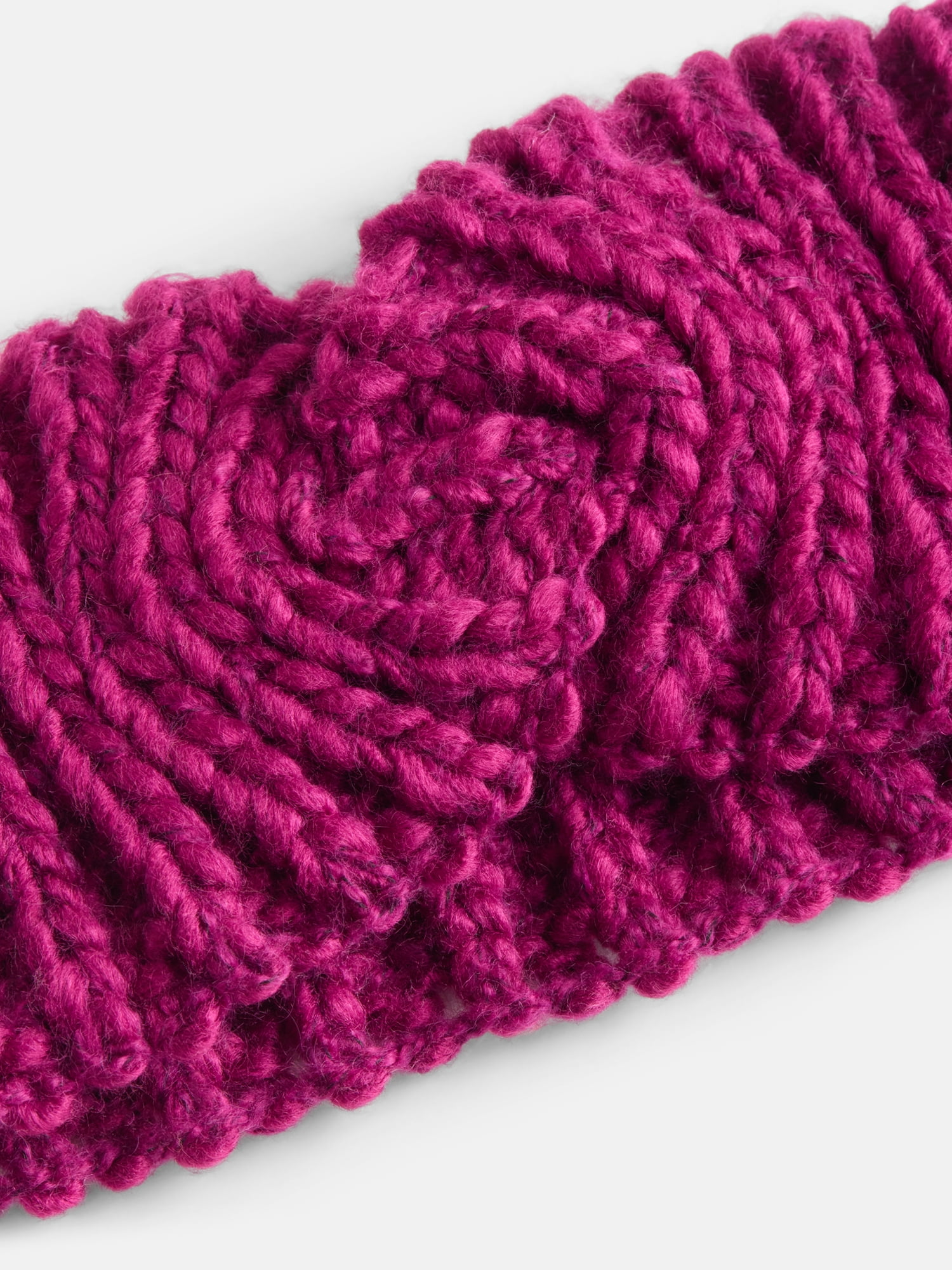 Scenario Women's Chunky Textured Headband, One Size Fits Most, Velvet Plum