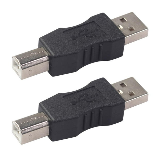 Adaptador convertidor perfecl de 2 Puertos USB tipo A a USB tipo B