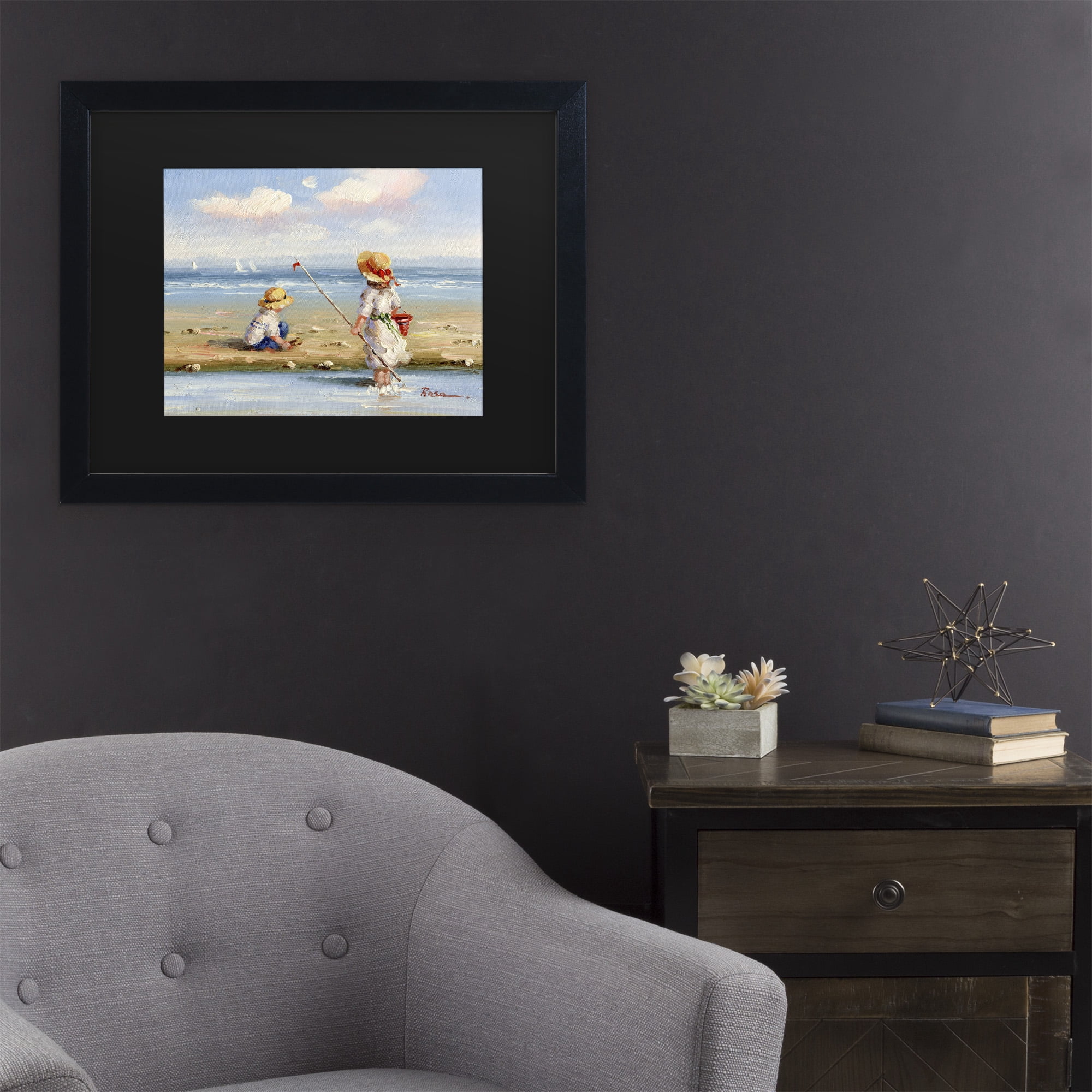 Trademark Fine Art 'At the Beach III' Canvas Art by Anonymous