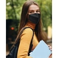 thumbnail image 5 of 50pcs KN95 Face Mask Black 5 Layer Cup Dust Safety Masks Filter Efficiency≥95% Breathable Elastic Ear Loops Black Masks, 5 of 7