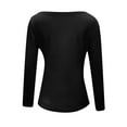 thumbnail image 5 of Honeeladyy Sales Women's 2022 Trendy Solid Color Knitted Sweater Wrap V-neck Criss Cross Front Long Sleeve Autumn And Winter Elegant Blouse, 5 of 5