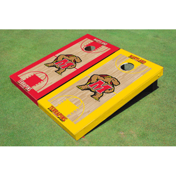 University of Maryland Alternating Basketball Court Custom Cornhole Board