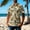 Beige, variant on Men's Funny Pattern Hawaiian Shirts Casual Lapel Button Short Sleeve Tops Trendy Summer Aloha Shirt for Cruise Resort