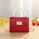thumbnail image 1 of Bolso de mano infantil de PVC, monedero, bolso bandolera con perlas, cartera para mujer, 1 of 6