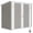 Grey, variant on Outsunny 5' x 3' Metal Garden Storage Shed Tool House with Double Doors