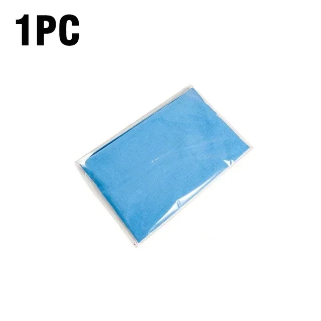 Serviettes de Bain en Microfibre Séchage Rapide Hommes Camping Extérieur Randonnée Cyclisme Serviette de Plage Portable Femmes Course Sports Serviettes Douces Bleues Sans Sac 120x60cm