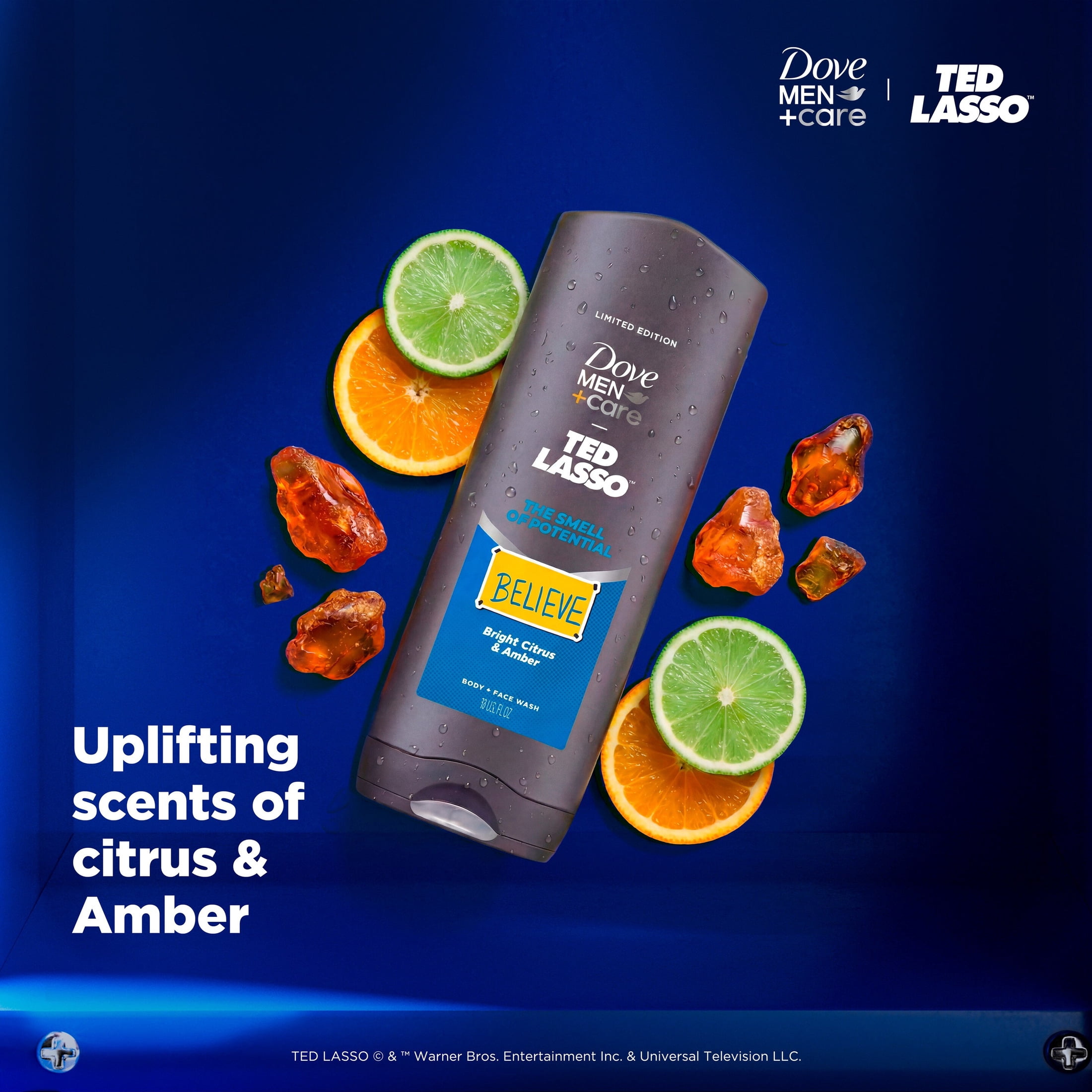 Dove Men+Care Limited Edition Ted Lasson Body Wash for Men The Smell Of Potential For Hydrated Skin, 18 fl oz