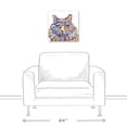 thumbnail image 3 of Creative Products Watercolor Long Hair Cat 16x16 Canvas Wall Art, 3 of 5