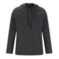 thumbnail image 4 of Hoodies for Men Plain Hooded Sweatshirt Casual Athletic Fleece Sweatshirt Top Pullover Sweater Solid Color Hoody Workout Gym Sports Outdoor Sportwear with Pocket, 4 of 5