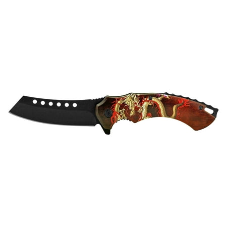 4.75 Butcher s Pocket Knife - Red Dragon