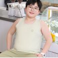 thumbnail image 4 of YHAJDS Boys Plus Size 2 Piece Set Sleeveless Crewneck Tank Top with Shorts Loose Fit Summer Wear, 4 of 5