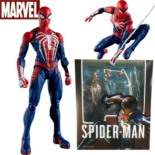 Marvel Mafex 044 Avengers Spiderman figura de acción estatua puede cambiar Tom Holland cara Spider Man modelo muñeca juguetes colección regalo Fivean unisex