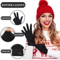 thumbnail image 2 of FZ FANTASTIC ZONE Womens Winter Warm Touch Screen Gloves Chenille Elastic Cuffs Knit Gloves for Women Cold Weather Gifts, 2 of 6