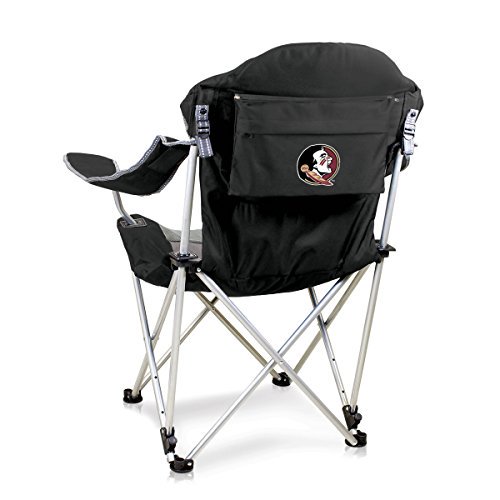 Silla de campamento reclinable - Impresión digital negra (Universidad Estatal de Florida) Picnic Time 803-00-175-174-0