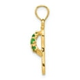 thumbnail image 2 of 14k Yellow Gold 3D May/CZ Birthstone Flip Flop Pendant Charm, 2 of 3