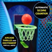 Ambassador Electronic Arcade Basketball Tabletop Game, LED Scoreboard, Automatic Counter, Stadium Sound Effects, Ages 6 and over
