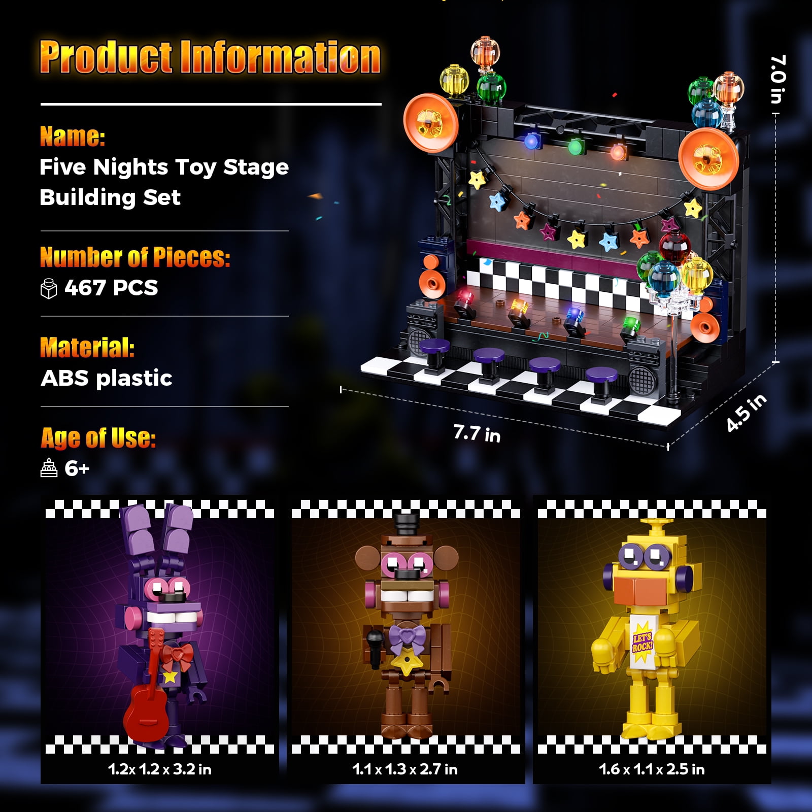 SF・ファンタジー・ホラー Five Nights at Freddy's BACKSTAGE McFarlane Toys Five Nights at Freddy's Backstage