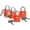 Orange, variant on TSA Locks for Luggage with , Travel Luggage Locks TSA Approved 4 Pack, Small Padlock with Key, Keyed Alike Mini Padlock for Suitcase, Backpack, Bag, Zipper, Case, Box, Small Locker