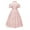 Pink, variant on Lolmot Womens Fashion Feather Sleeveless Evening Dress Party Dress Large Hem Hkirt