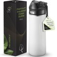 thumbnail image 1 of Botella de agua SIPX de 530 ml de acero inoxidable aislada, blanca, 1 of 8