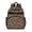 Black and Brown Leopard Print, variant on Black and Brown Leopard Print Cute School Backpack Bag for School with Padded Back and Adjustable Shoulder Straps 15.25"x11.5"x5.25"