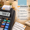 Printing Calculator With Tape Print Out - 10 Key Addinghine Paper Roll ...