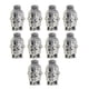 thumbnail image 2 of 10pcs 3D Buddha Spiritual Spacer Bead DIY Resultados 22mm, 2 of 9