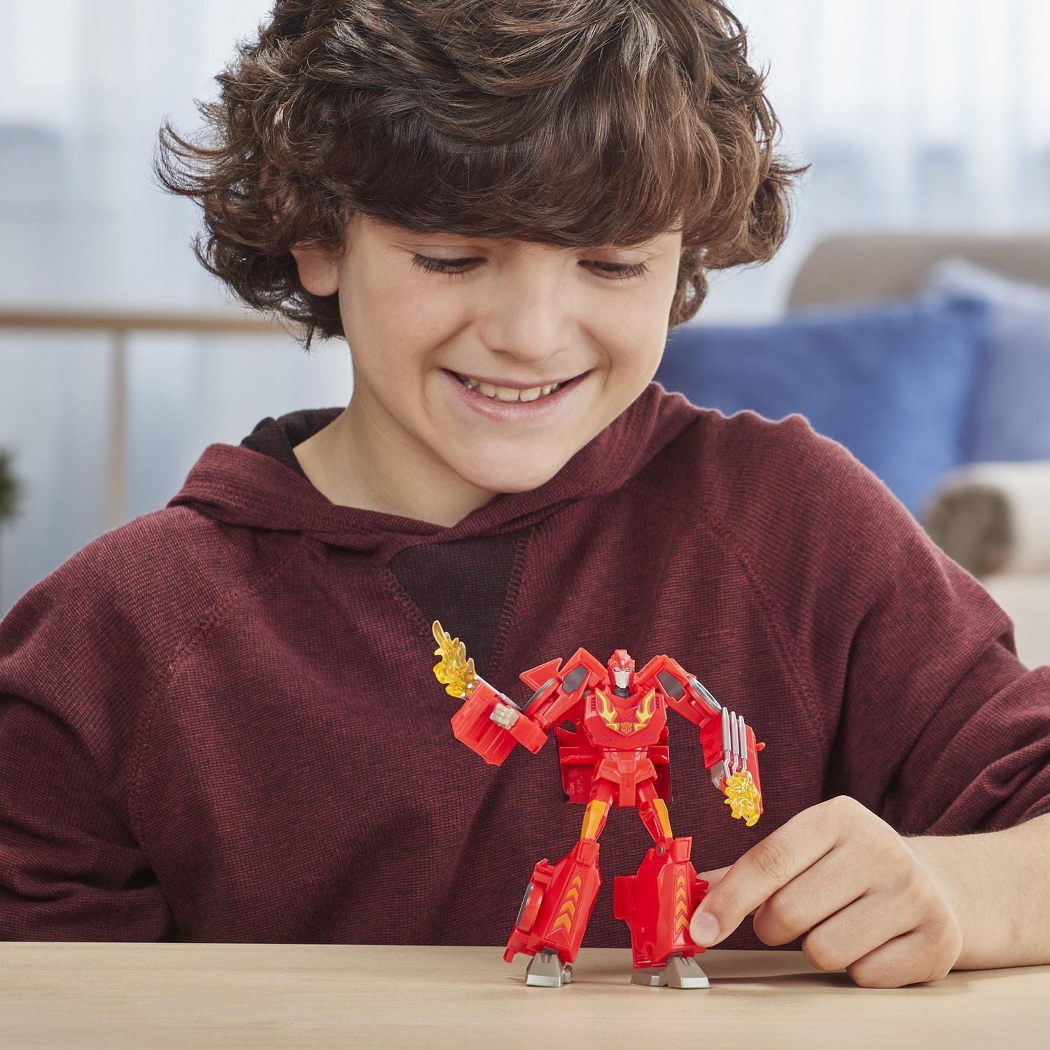 Transformers Cyberverse Bumblebee Adventures Deluxe Class Hot Rod Action Figure Toy, With Build-A-Figure Piece