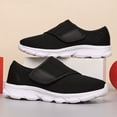 thumbnail image 4 of RotHome Women’s Breathable Summer Sneakers Black Orthopedic Walking Shoes Wide Width Diabetic Velcro Sneakers for Swollen Feet Plantar Fasciitis Maternity, 4 of 8