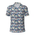 thumbnail image 2 of Daiia Tropical Sloth Pattern Men’s Polo Shirts,Solid Deck Shirt,Classic Fit, Breathable Cotton Polo for Casual and Sport Wear-4X-Large, 2 of 9