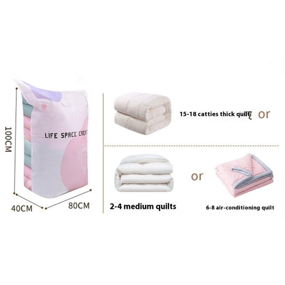 No Need Pump Vacuum Bags Large Plastic Storage Bags For Storing Clothes Blankets Compression Empty Bag Covers Travel Accessories