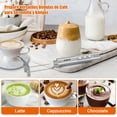 thumbnail image 3 of Dallfoll - Espumador de leche de mano, recargable por USB, mini máquina de espuma eléctrica para café Lattes, 3 velocidades, espumador de leche mezcladora de bebidas con 3 batidores para café a prueba, 3 of 5